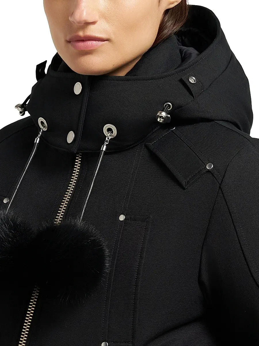 Moose Knuckles Women's Debbie Shearling-Trim Down Bomber Jacket | Thumbnail 7