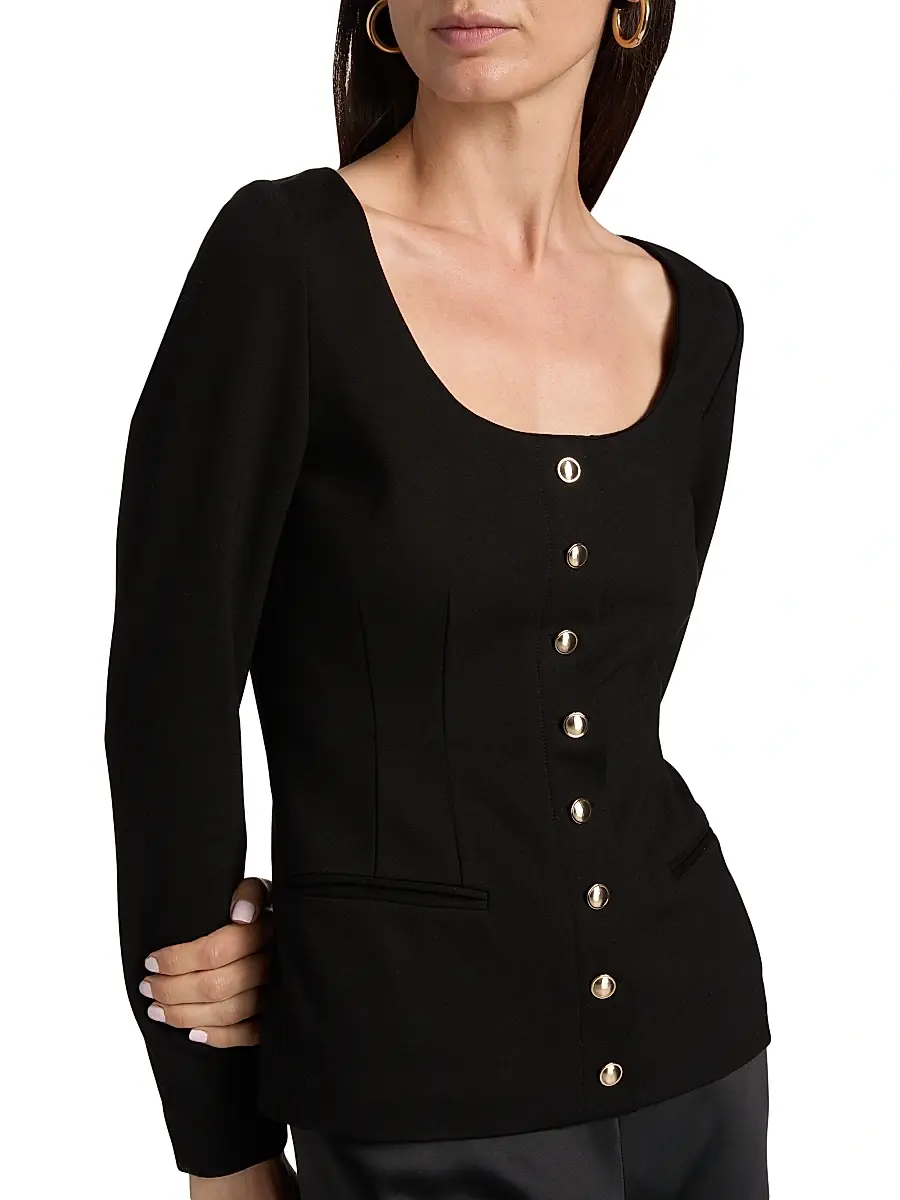 Cami NYC Women's Yekaterina Scoopneck Blazer Top | Thumbnail 6 Cami NYC Women's Yekaterina Scoopneck Blazer Top | Thumbnail 6