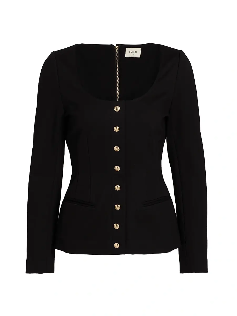 Cami NYC Women's Yekaterina Scoopneck Blazer Top