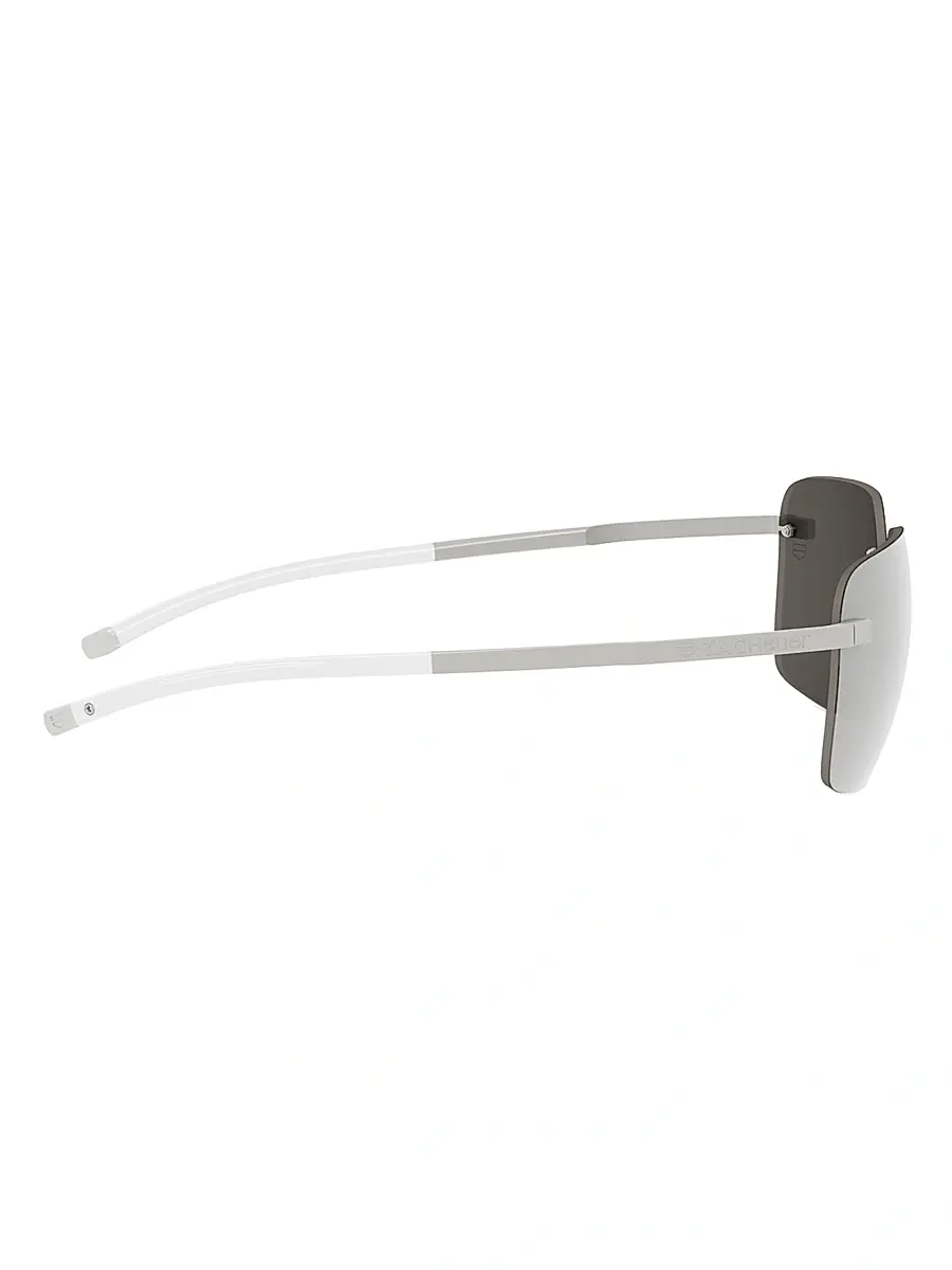 TAG Heuer Men's Flex 58MM Square Sunglasses - Shiny Palladium And Smoke Mirror | Thumbnail 7 TAG Heuer Men's Flex 58MM Square Sunglasses - Shiny Palladium And Smoke Mirror | Thumbnail 7