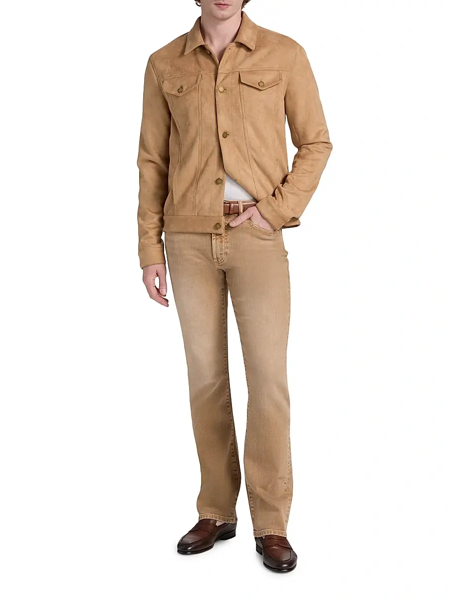MONFRÈRE Men's Clint Bootcut Jeans - Khaki | Thumbnail 2 MONFRÈRE Men's Clint Bootcut Jeans - Khaki | Thumbnail 2