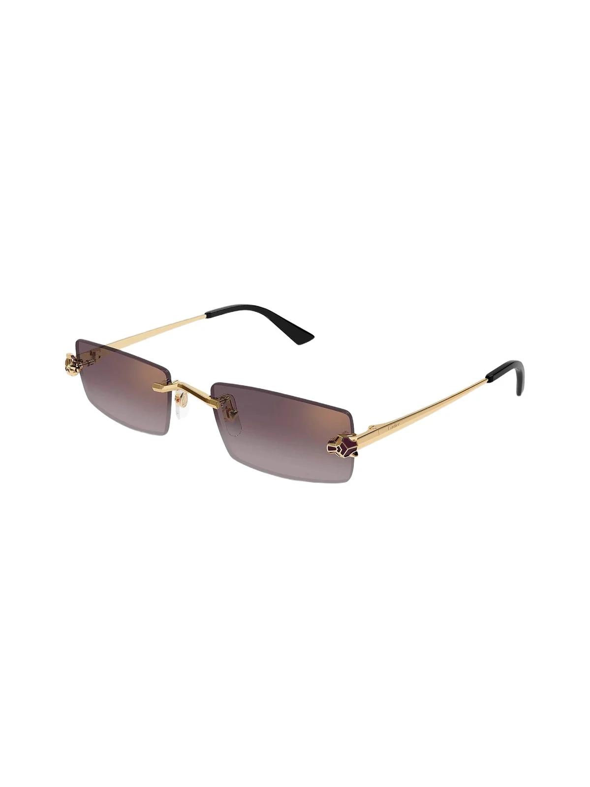 Women's Panthère Classic 55MM 24K-Gold-Plated Rectangular Sunglasses Women's Panthère Classic 55MM 24K-Gold-Plated Rectangular Sunglasses
