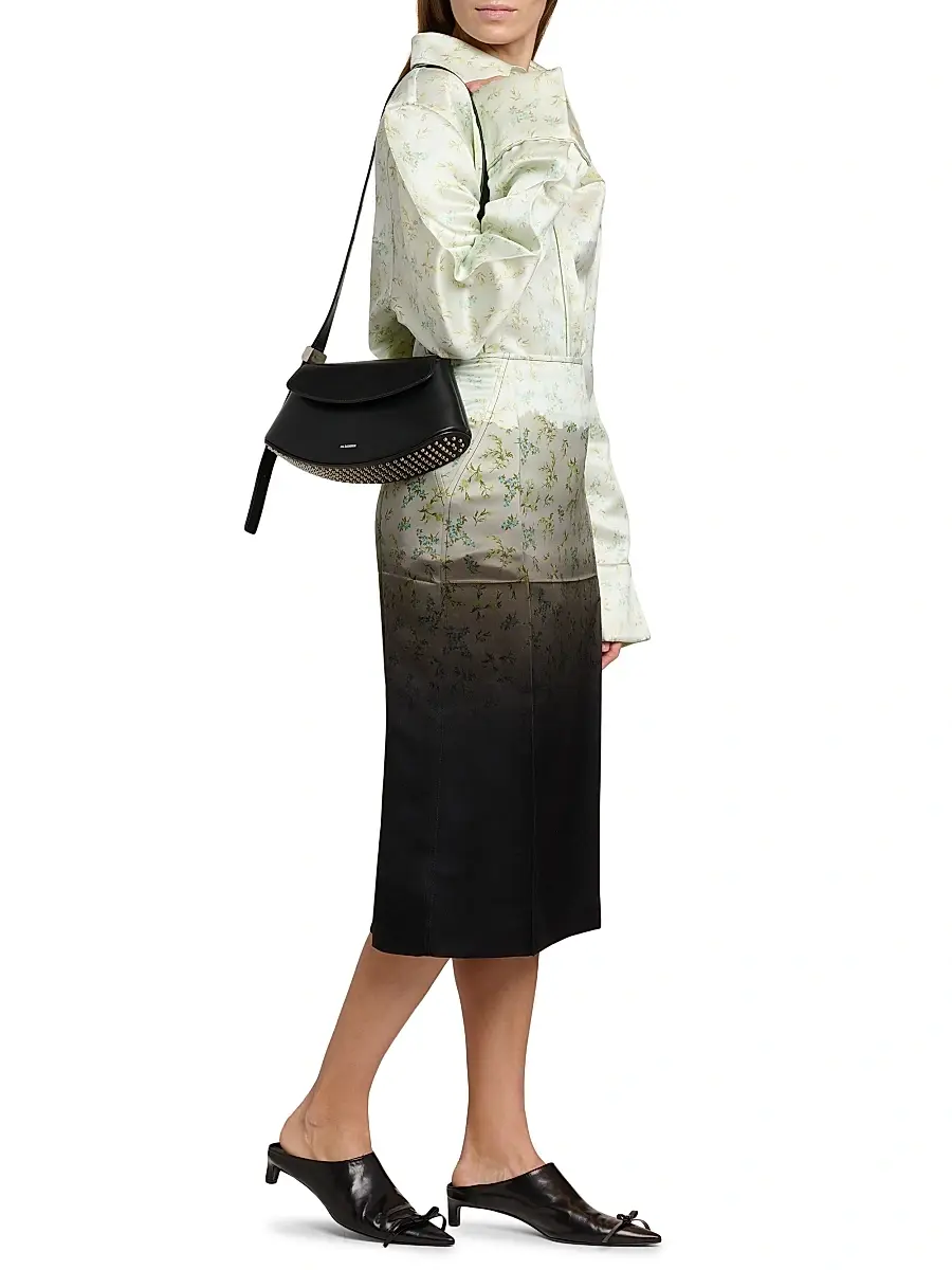 Jil Sander Women's Floral Dip-Dye Midi-Skirt | Thumbnail 2 Jil Sander Women's Floral Dip-Dye Midi-Skirt | Thumbnail 2