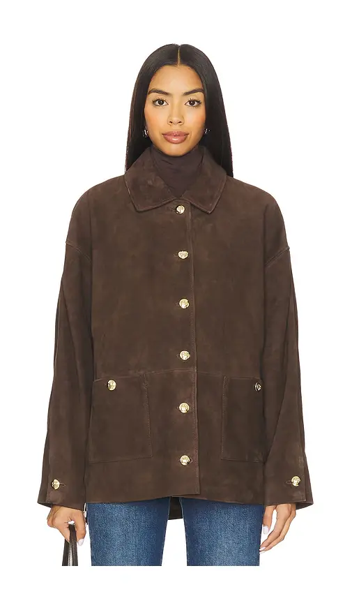 ANINE BING Luca Suede Jacket | Thumbnail 2