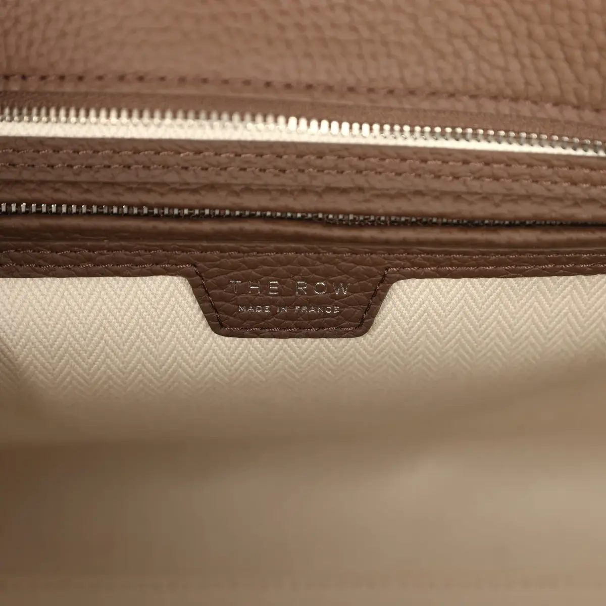The Row The Row Marlo 12 Tote Bag Dark Olive Calfskin Silver Hardware | Thumbnail 10 The Row The Row Marlo 12 Tote Bag Dark Olive Calfskin Silver Hardware | Thumbnail 10