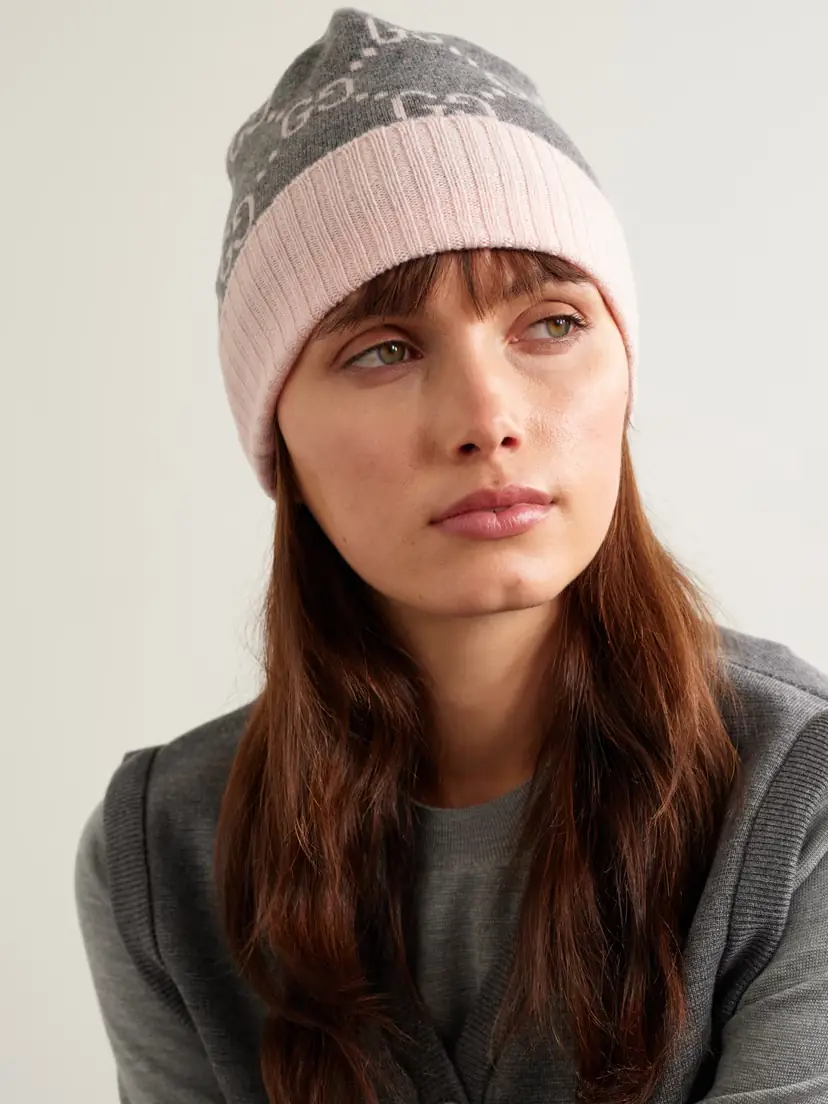 Gucci Jacquard-knit Cashmere Beanie | Thumbnail 2