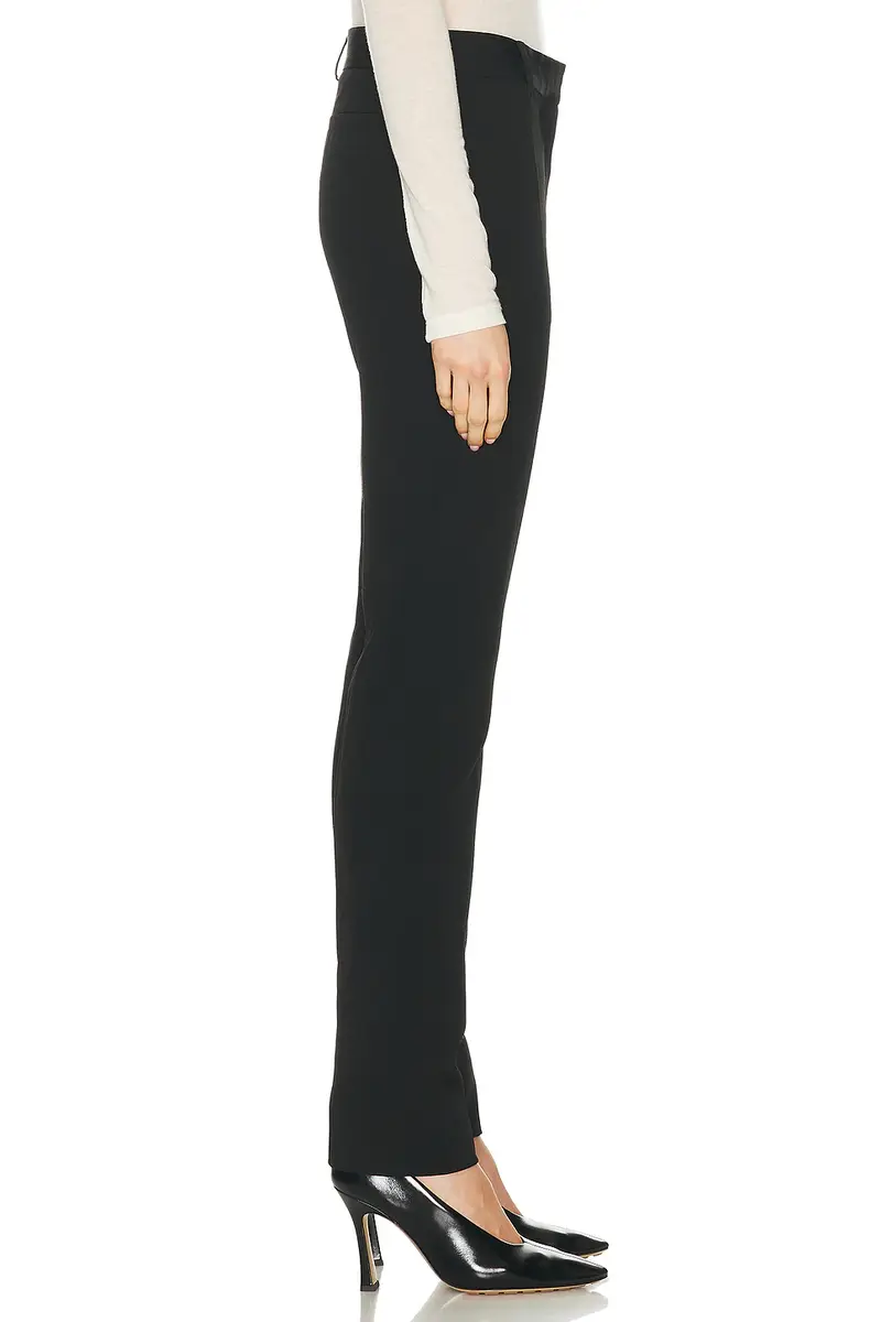 TOTEME Low-Waist Slim Evening Trouser | Thumbnail 3 TOTEME Low-Waist Slim Evening Trouser | Thumbnail 3