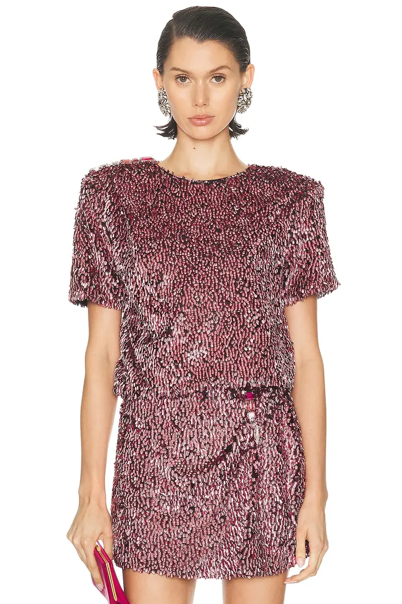 AREA Sequin T-Shirt | Image 1 AREA Sequin T-Shirt | Image 1