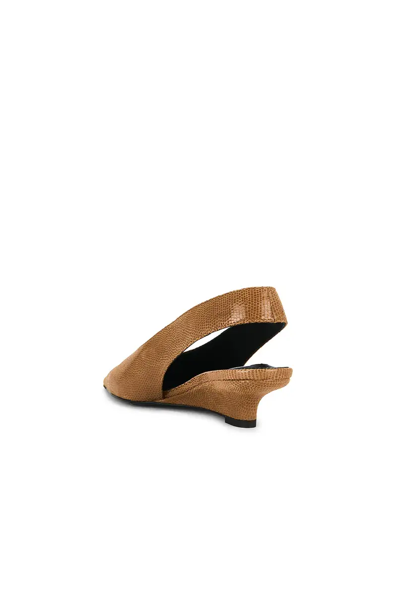 TOTEME Wedge Lizard Embossed Slingback | Thumbnail 3 TOTEME Wedge Lizard Embossed Slingback | Thumbnail 3