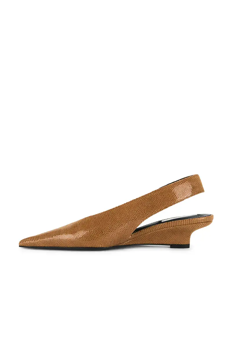 TOTEME Wedge Lizard Embossed Slingback | Thumbnail 5 TOTEME Wedge Lizard Embossed Slingback | Thumbnail 5