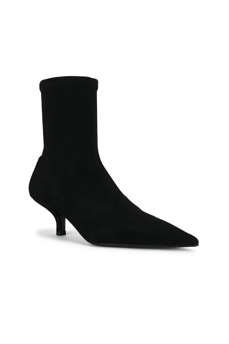 TOTEME Suede Heeled Sock Boot | Thumbnail 2 TOTEME Suede Heeled Sock Boot | Thumbnail 2