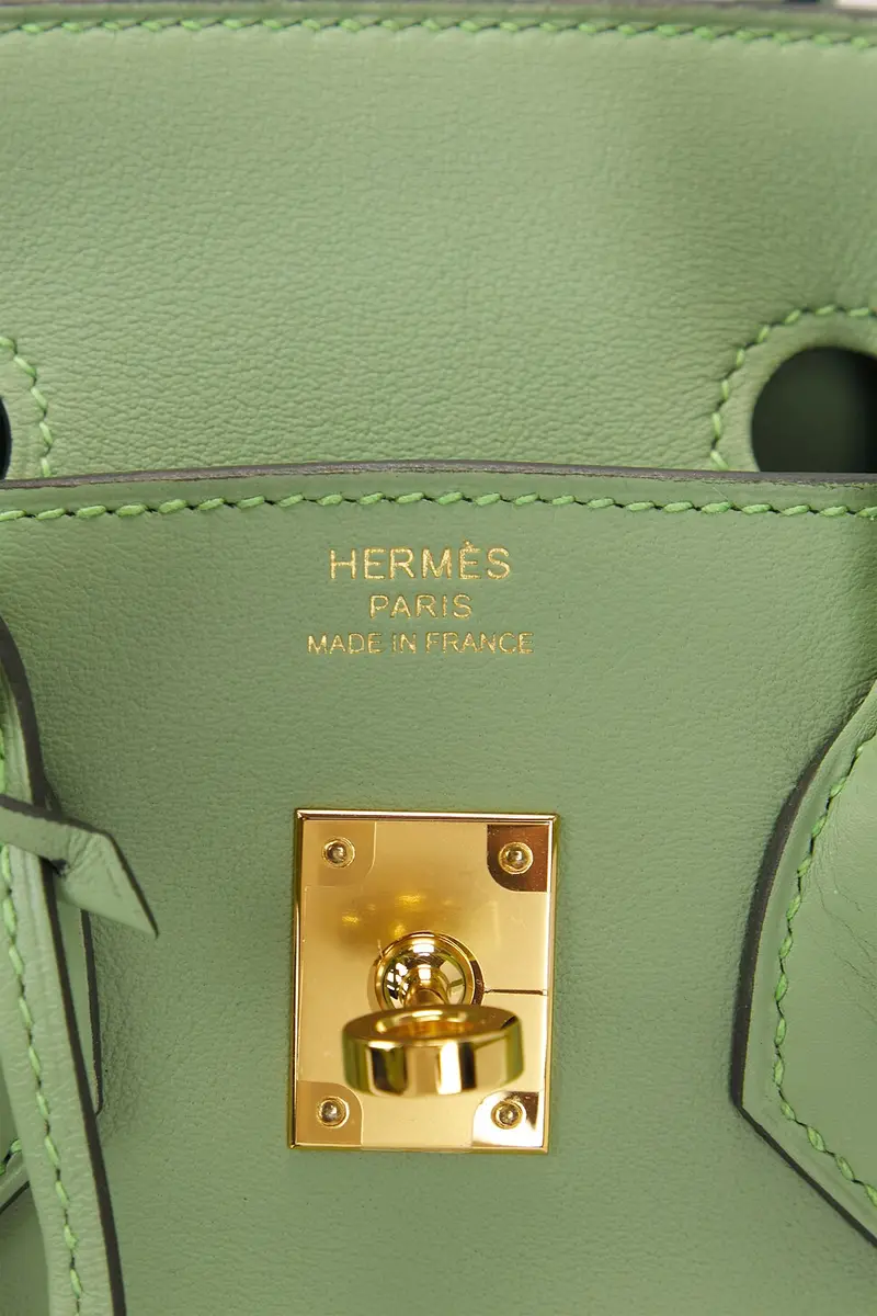 HERMÈS Hermes Veau Swift Birkin 25 Retourne Handbag | Thumbnail 8