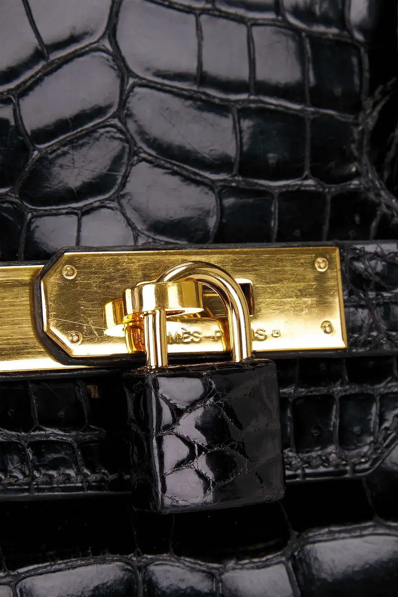 HERMÈS Shiny Porosus Crocodile Birkin 35 Handbag | Thumbnail 7
