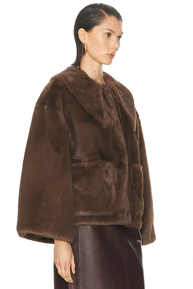 By Malene Birger Jacquie Fake Fur Jacket | Thumbnail 2 By Malene Birger Jacquie Fake Fur Jacket | Thumbnail 2
