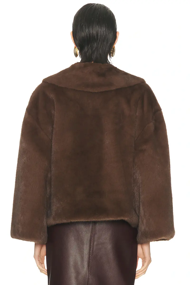 By Malene Birger Jacquie Fake Fur Jacket | Thumbnail 3 By Malene Birger Jacquie Fake Fur Jacket | Thumbnail 3