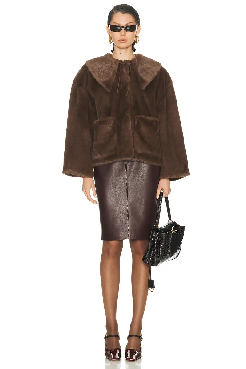 By Malene Birger Jacquie Fake Fur Jacket | Thumbnail 4 By Malene Birger Jacquie Fake Fur Jacket | Thumbnail 4