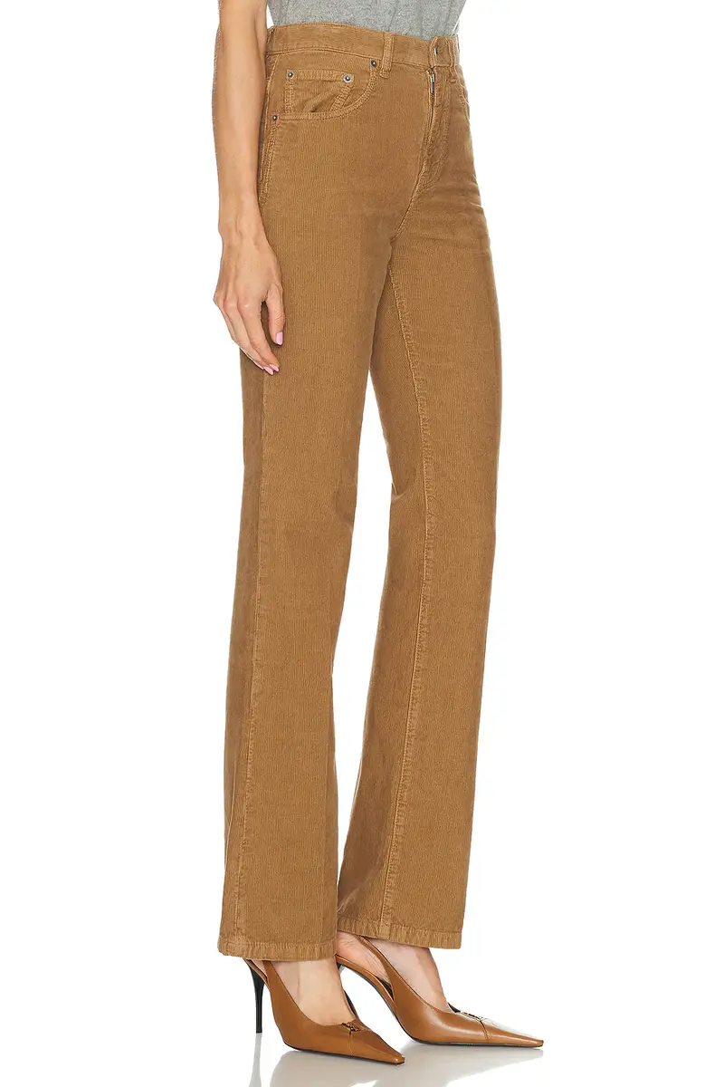 Saint Laurent Corduroy Wide Leg Pant | Thumbnail 2