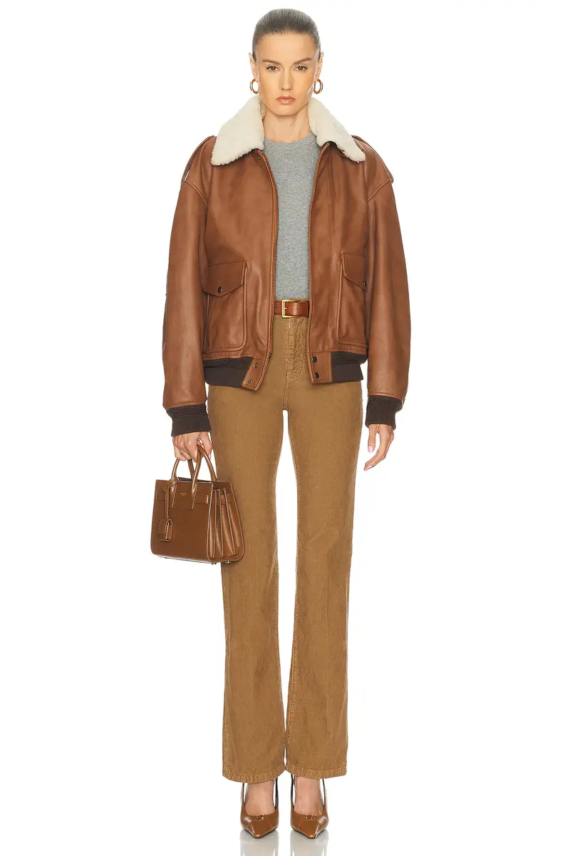 Saint Laurent Corduroy Wide Leg Pant | Thumbnail 5
