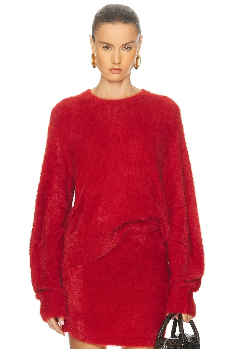 Helmut Lang Eyelash Crewneck Sweater