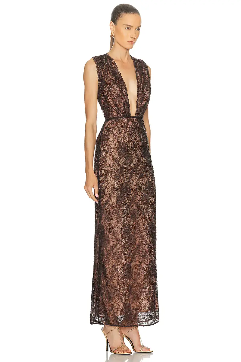 Aknvas Leo Beaded Gown | Thumbnail 2 Aknvas Leo Beaded Gown | Thumbnail 2
