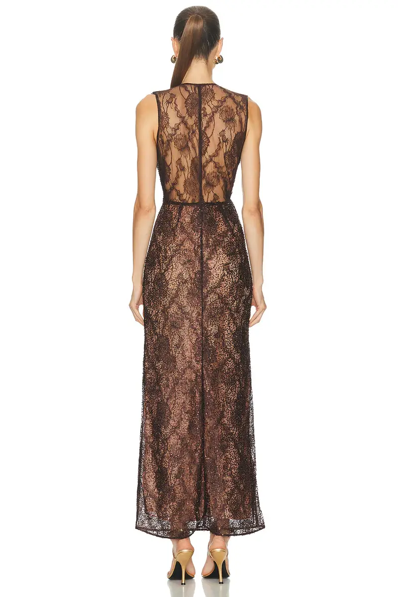 Aknvas Leo Beaded Gown | Thumbnail 3 Aknvas Leo Beaded Gown | Thumbnail 3
