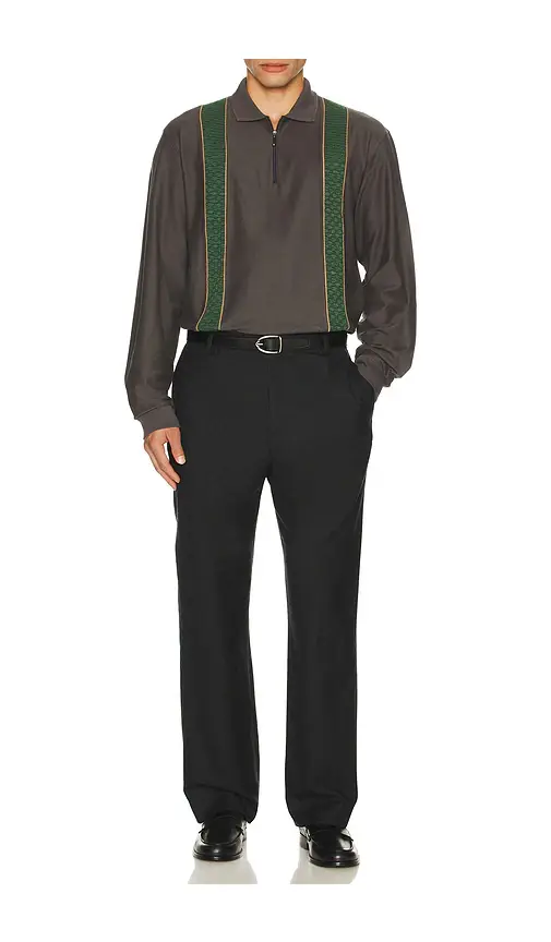 Palmes Society Long Sleeve Zip Polo | Thumbnail 6