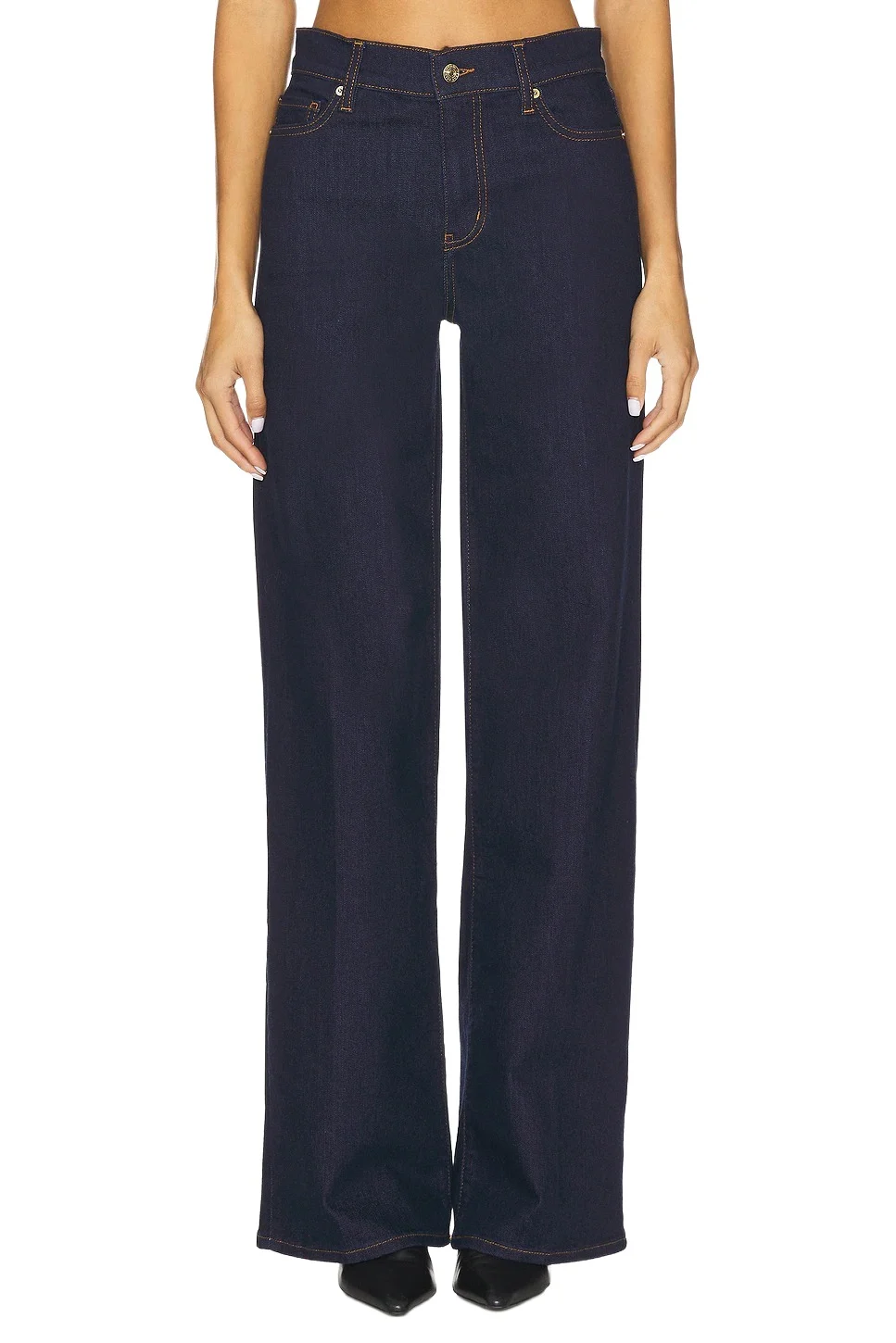 Frame Le Slim Palazzo Long Jeans