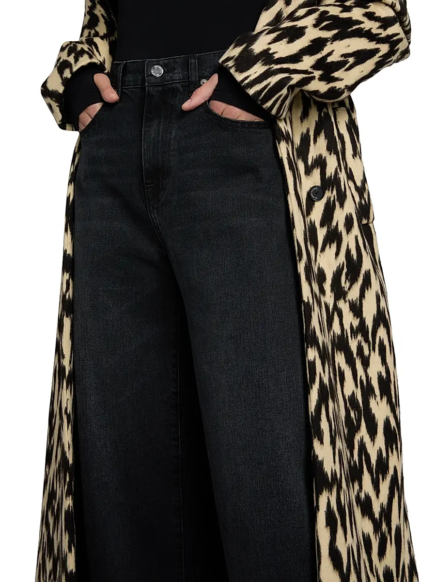 Brandon Maxwell Women's Callan Denim High-Rise Wide-Leg Jeans | Thumbnail 6 Brandon Maxwell Women's Callan Denim High-Rise Wide-Leg Jeans | Thumbnail 6