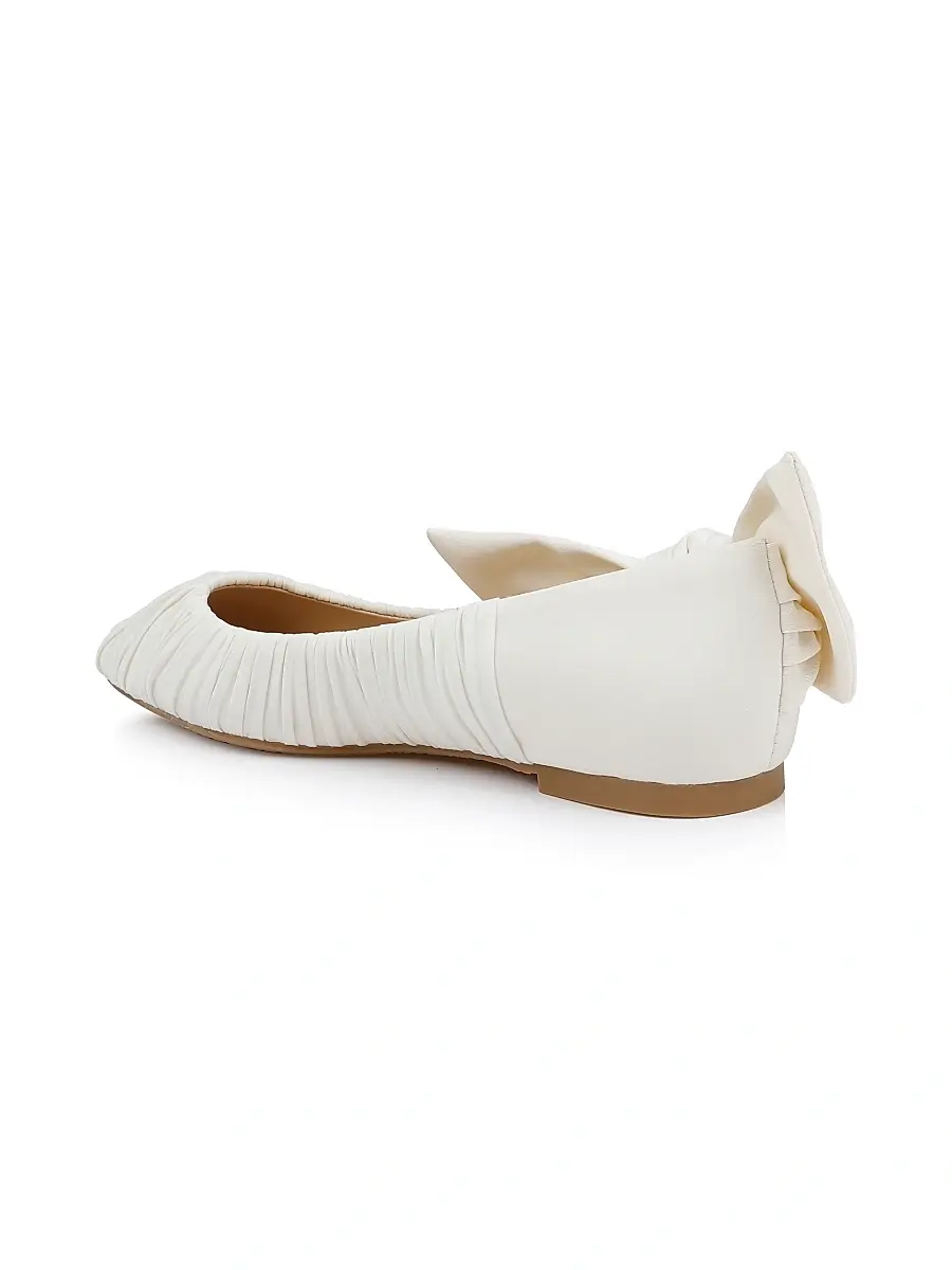 BADGLEY MISCHKA Women's Valyn Satin Ballet Flats | Thumbnail 3