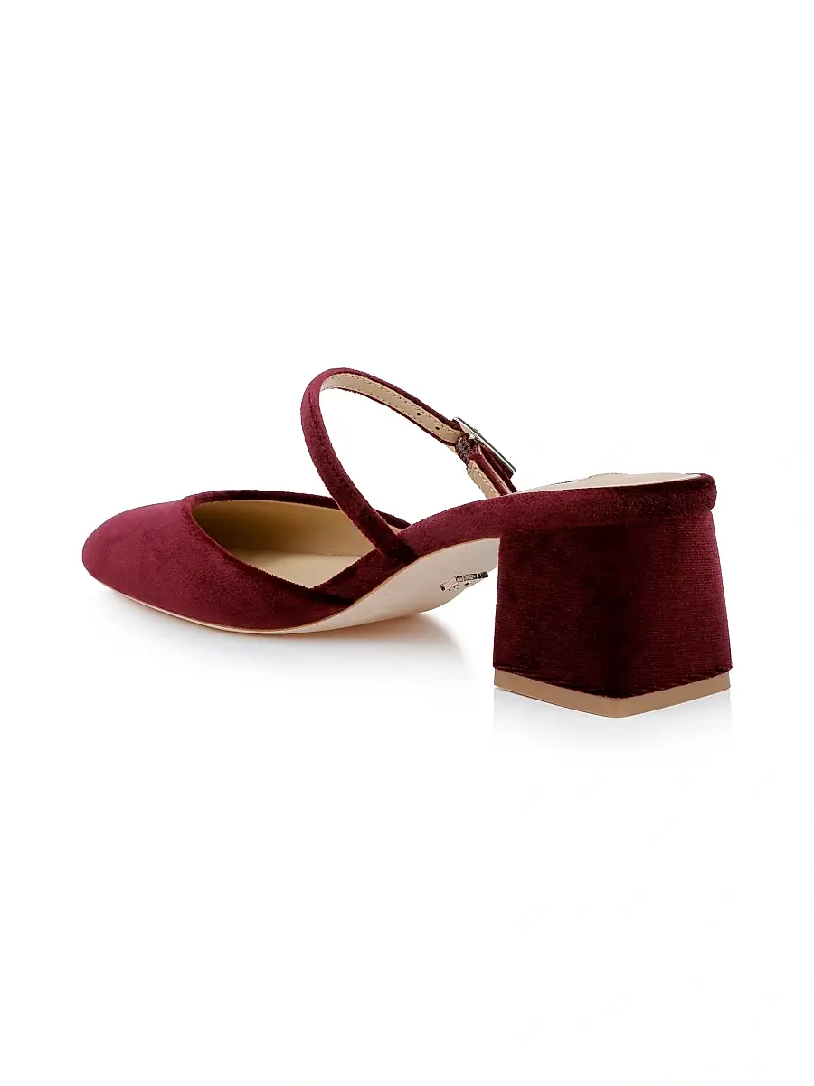 BADGLEY MISCHKA Women's Valarie 50MM Velvet Pumps | Thumbnail 3