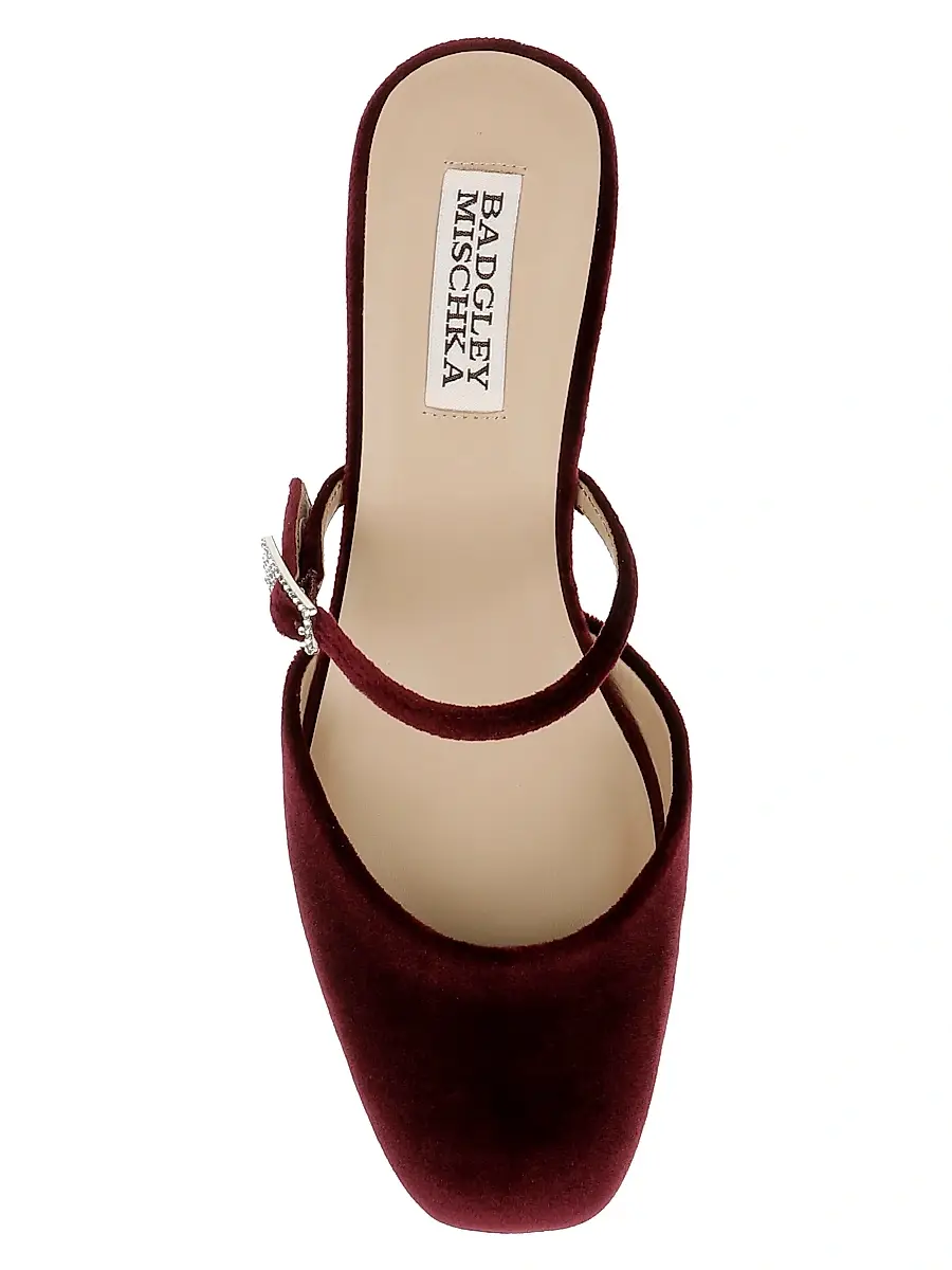 BADGLEY MISCHKA Women's Valarie 50MM Velvet Pumps | Thumbnail 5