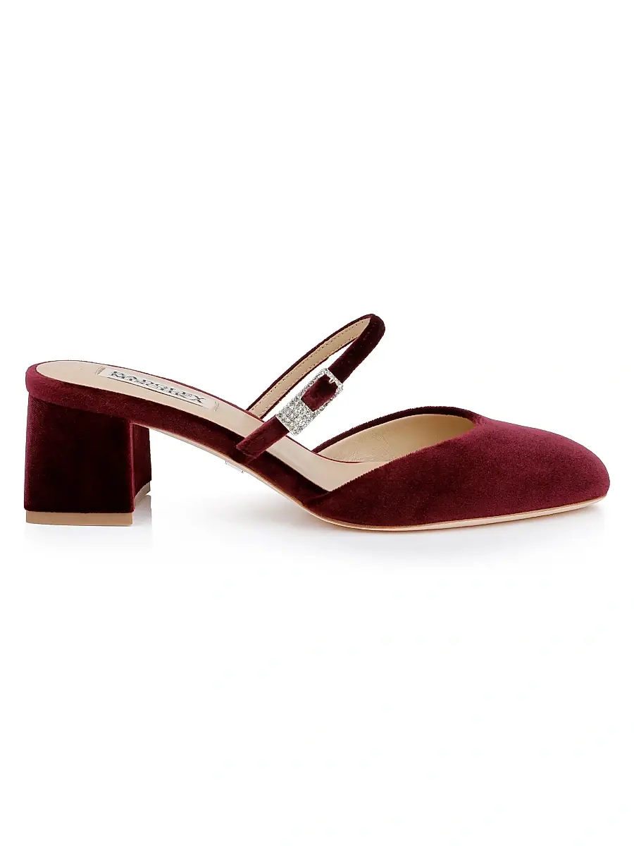 BADGLEY MISCHKA Women's Valarie 50MM Velvet Pumps