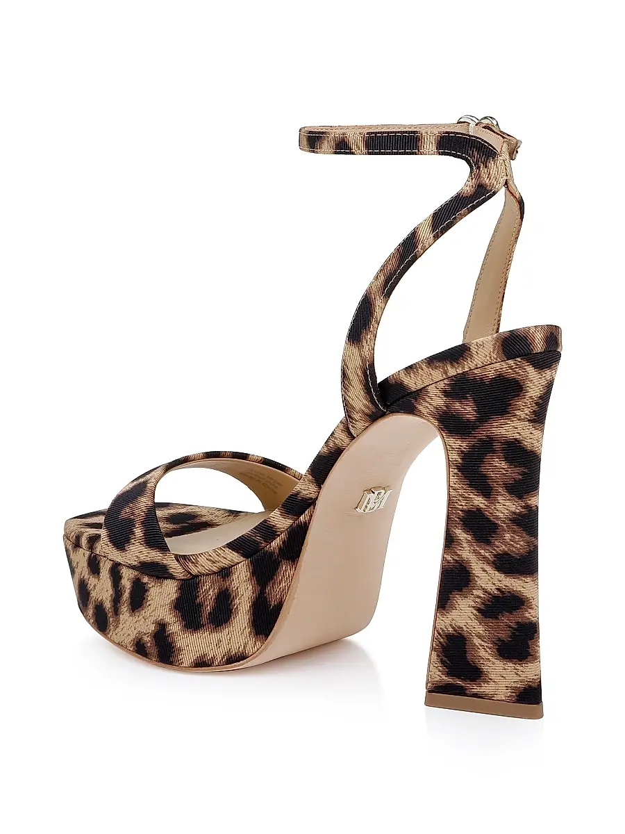 BADGLEY MISCHKA Women's Caia Leopard-Print Platform Sandals | Thumbnail 3 BADGLEY MISCHKA Women's Caia Leopard-Print Platform Sandals | Thumbnail 3