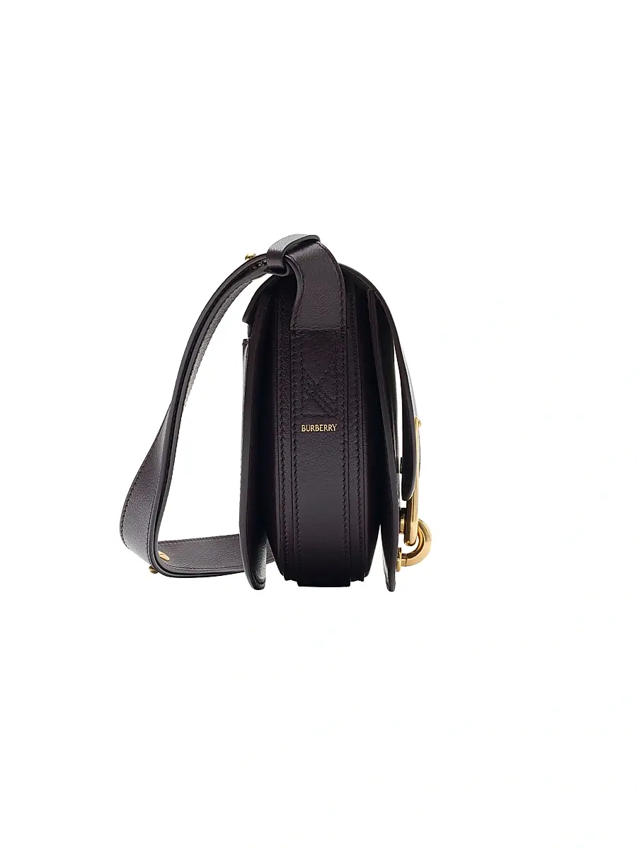 Burberry Women's Bridle Leather Crossbody Saddle Bag - Rubus | Thumbnail 4 Burberry Women's Bridle Leather Crossbody Saddle Bag - Rubus | Thumbnail 4