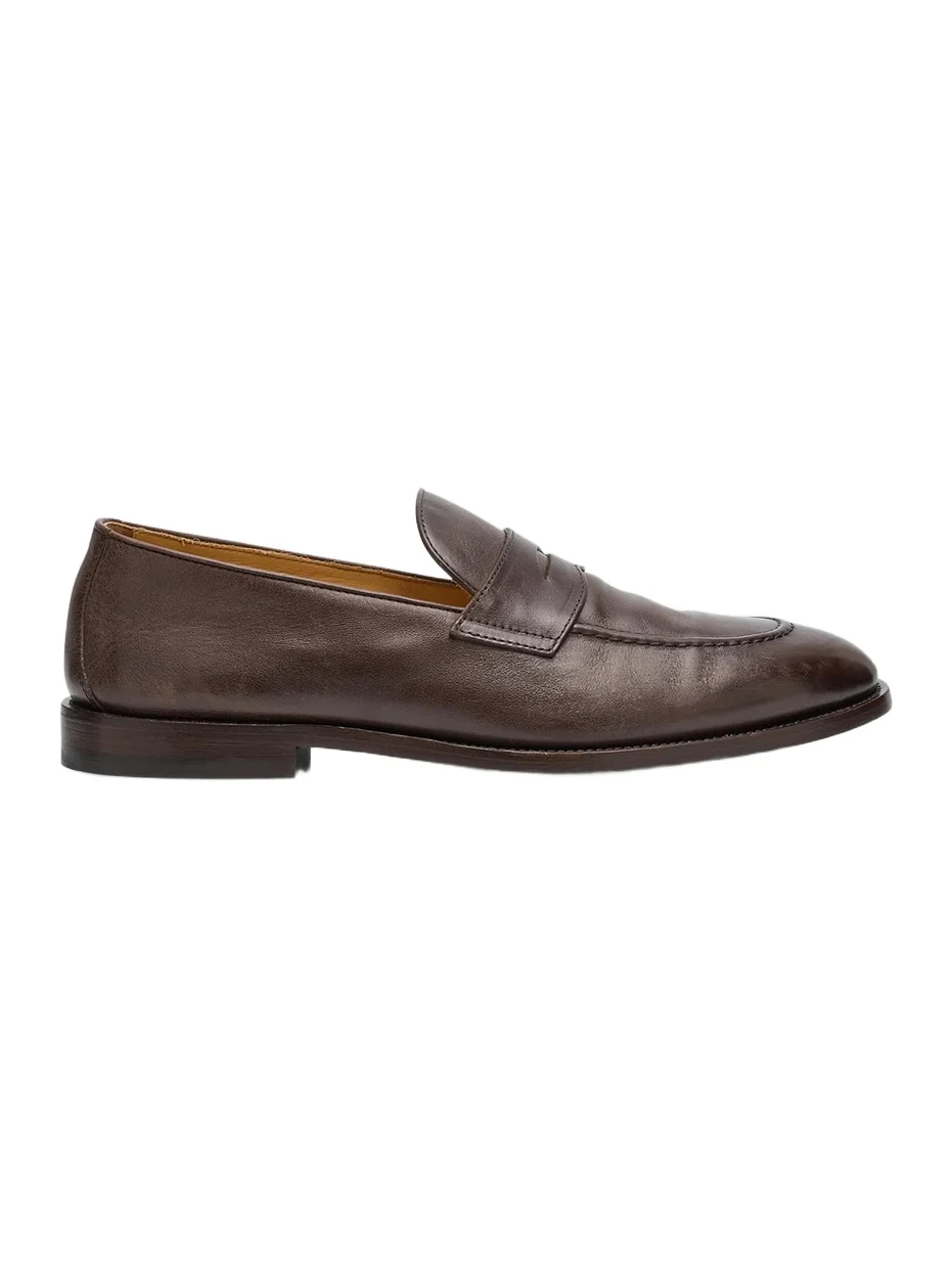 Men's Leather Penny Loafers