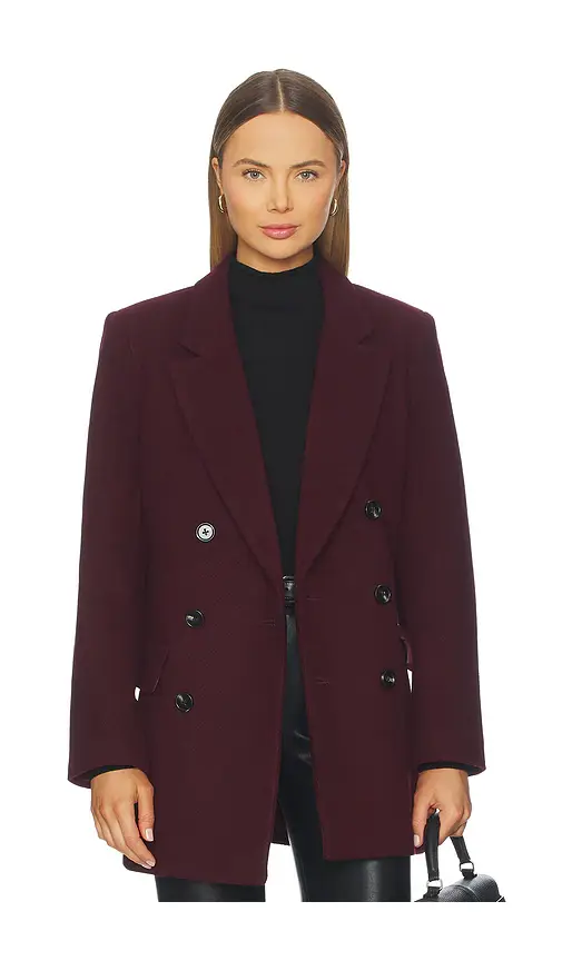 Pistola Emory Short Double Breasted Wool Coat | Image 1 Pistola Emory Short Double Breasted Wool Coat | Image 1