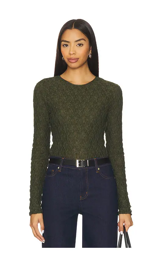 rag & bone Ellie Lace Long Sleeve Tee