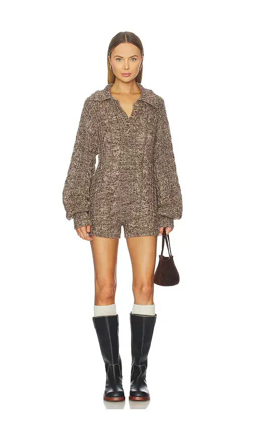 For Love & Lemons Nathalie Knit Romper | Image 1 For Love & Lemons Nathalie Knit Romper | Image 1