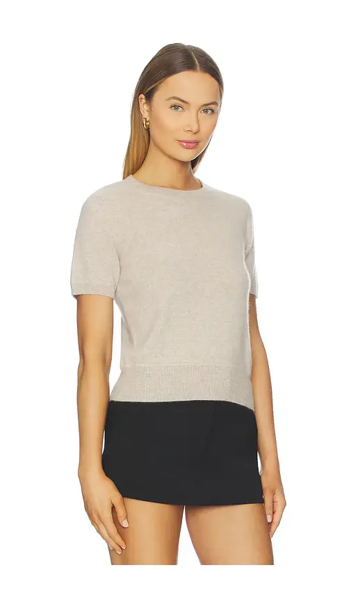 NAADAM Cashmere Short Sleeve Cropped Pullover | Thumbnail 2