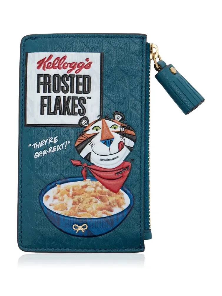 Anya Hindmarch Frosted Flakes Leather Zipped Card Case