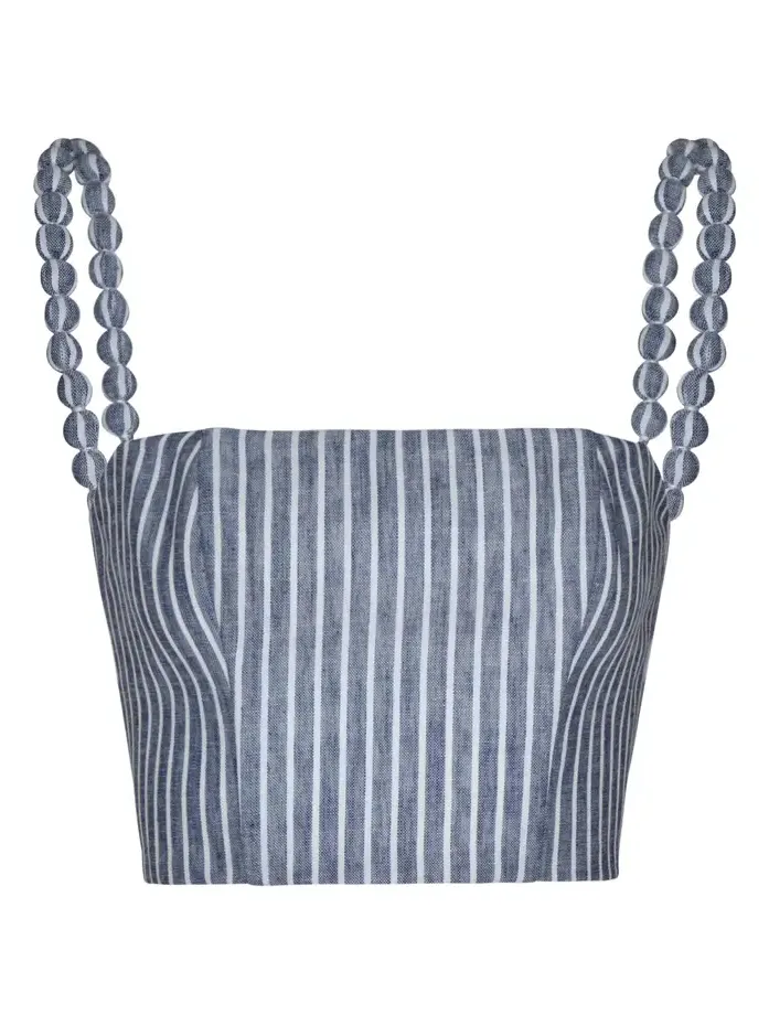 Esperame Striped Cropped Top Esperame Striped Cropped Top