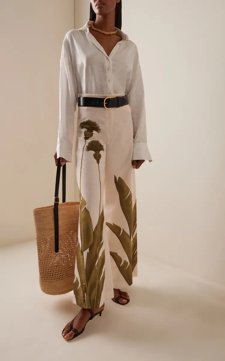 Andres Otalora Ritmica Printed Linen Wide-Leg Pants | Thumbnail 2 Andres Otalora Ritmica Printed Linen Wide-Leg Pants | Thumbnail 2
