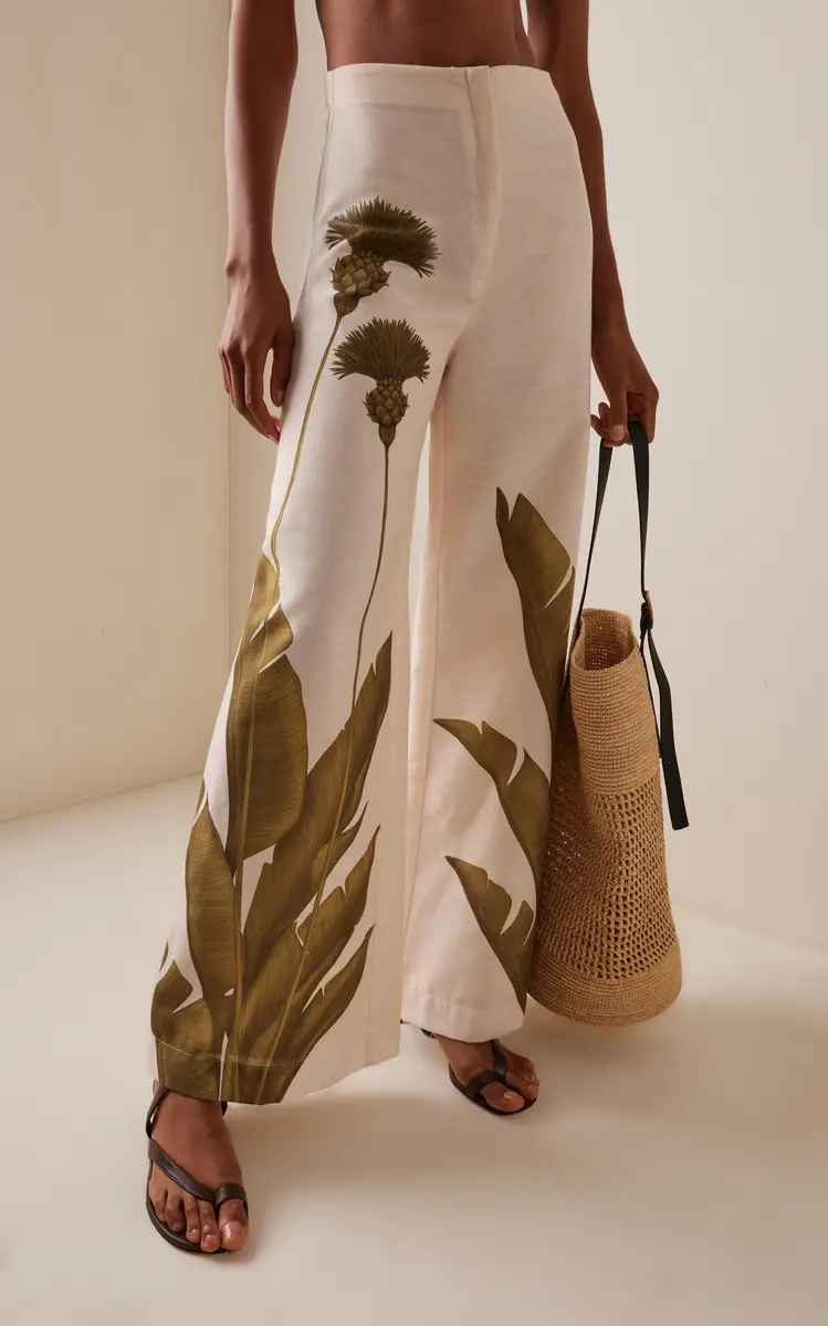 Andres Otalora Ritmica Printed Linen Wide-Leg Pants | Thumbnail 3 Andres Otalora Ritmica Printed Linen Wide-Leg Pants | Thumbnail 3