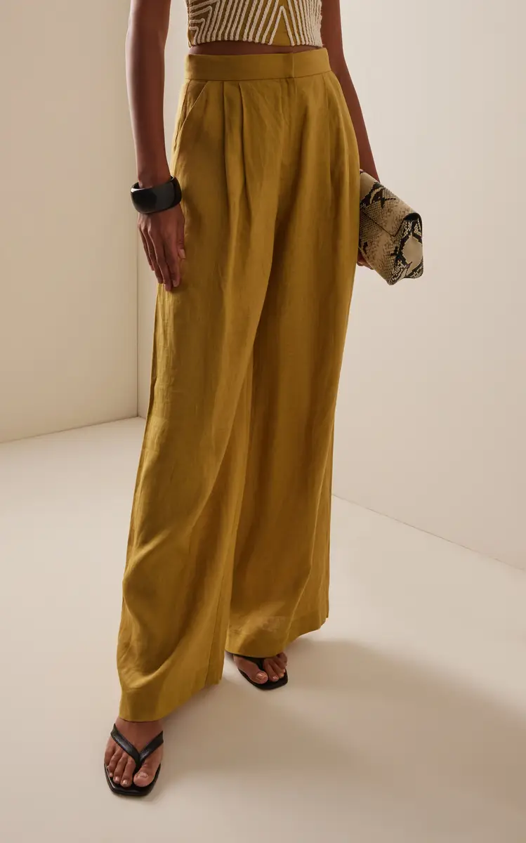 Andres Otalora Mucho Mucho Linen Wide-Leg Pants | Thumbnail 3 Andres Otalora Mucho Mucho Linen Wide-Leg Pants | Thumbnail 3