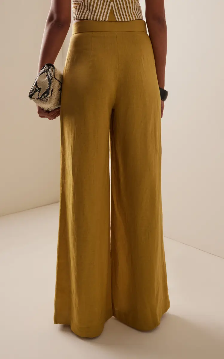 Andres Otalora Mucho Mucho Linen Wide-Leg Pants | Thumbnail 4 Andres Otalora Mucho Mucho Linen Wide-Leg Pants | Thumbnail 4