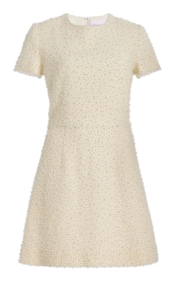 Carolina Herrera Embellished Wool Mini Dress | Thumbnail 7 Carolina Herrera Embellished Wool Mini Dress | Thumbnail 7