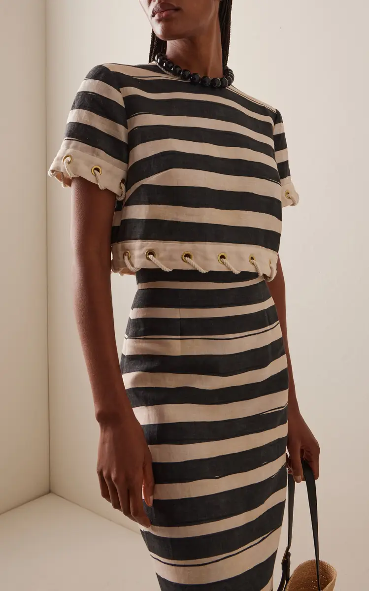 Zimmermann Rebellion Striped Linen Rope Top | Thumbnail 2 Zimmermann Rebellion Striped Linen Rope Top | Thumbnail 2