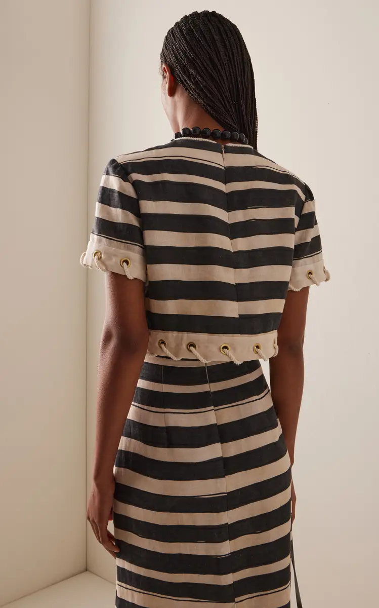 Zimmermann Rebellion Striped Linen Rope Top | Thumbnail 4 Zimmermann Rebellion Striped Linen Rope Top | Thumbnail 4