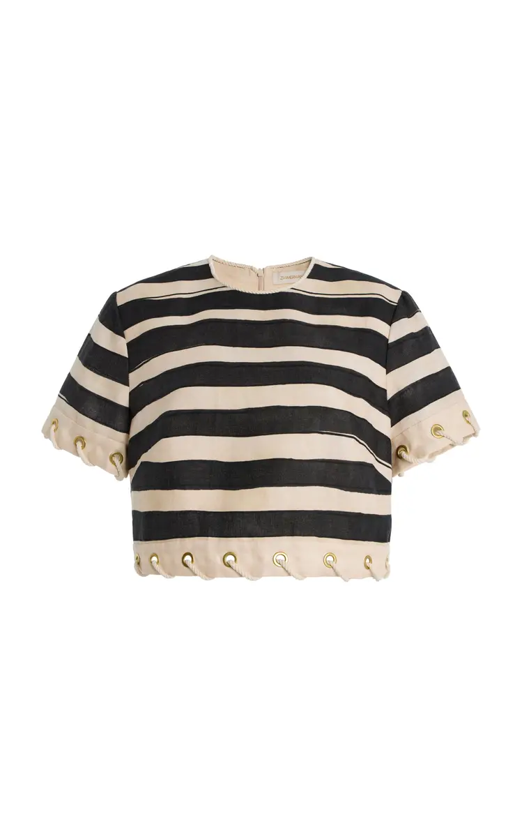 Zimmermann Rebellion Striped Linen Rope Top | Thumbnail 6 Zimmermann Rebellion Striped Linen Rope Top | Thumbnail 6