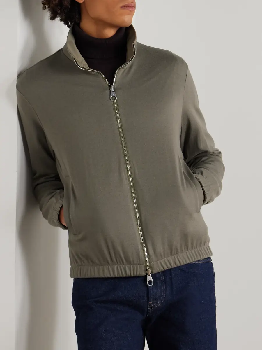 Loro Piana Reversible Windmate® Storm System® Nylon and Cashmere Blouson Jacket - Men | Thumbnail 6 Loro Piana Reversible Windmate® Storm System® Nylon and Cashmere Blouson Jacket - Men | Thumbnail 6